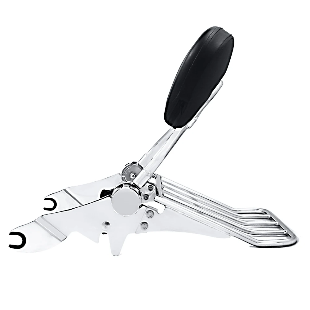 Motorcycle Adjustable Detachable Backrest Sissy Bar For Harley Davidson Touring Models 2009-2019