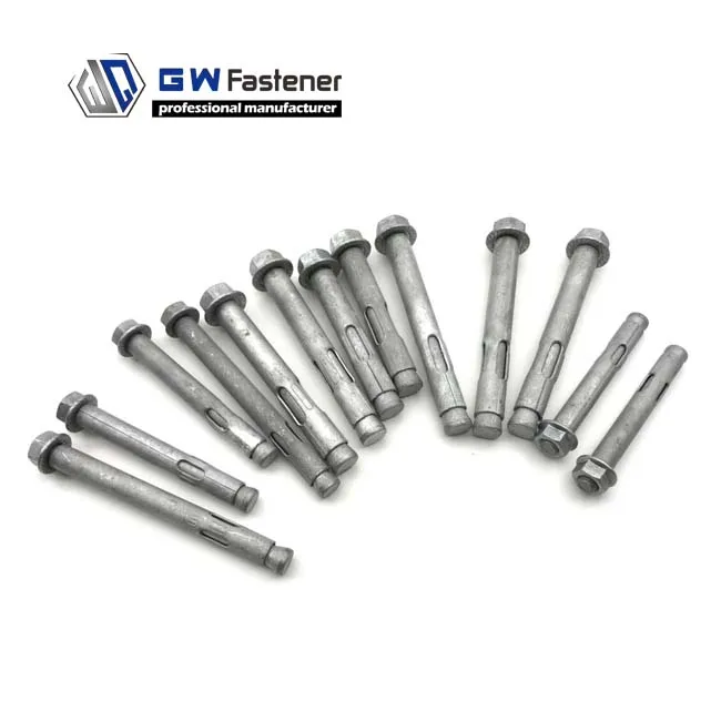 GW Fastsener Factory Hot Dip Galvanised Hex Head Dynabolt Sleeve Anchor Hex Flange Nut Dynabolt