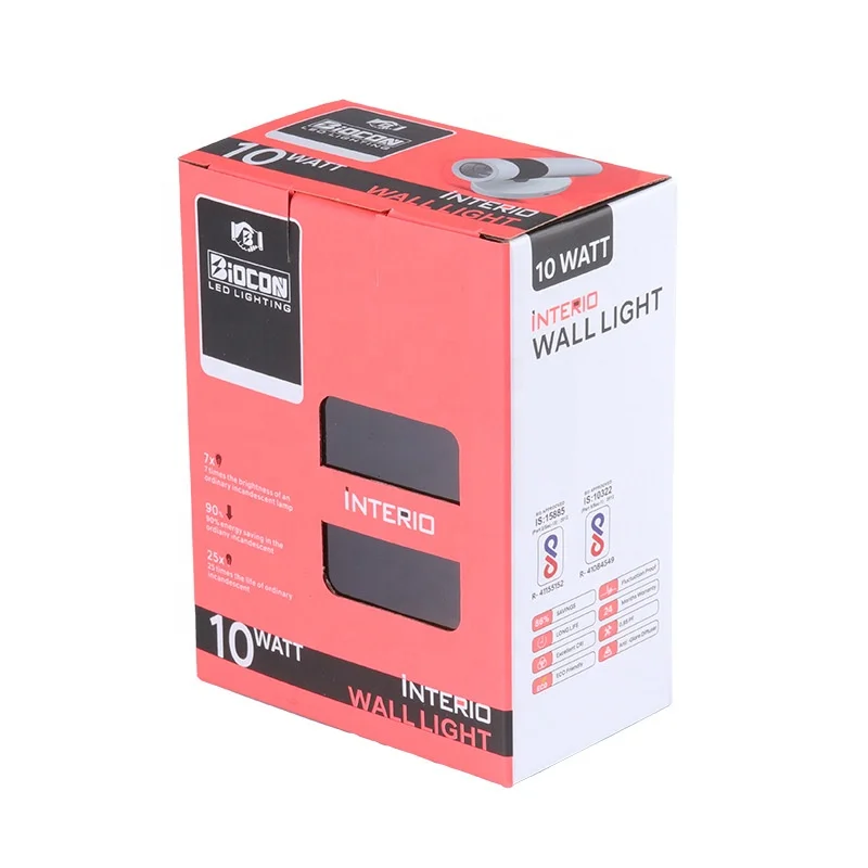 Factory custom wholesale colored printed led bulb lamp energy saving light bulb protective packaging paper box