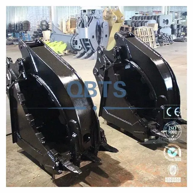 High Quality Crane Clamp Shell Bucket Kobelco SK210LC-8 Excavator Hydraulic Clamshell Bucket for Construction Works