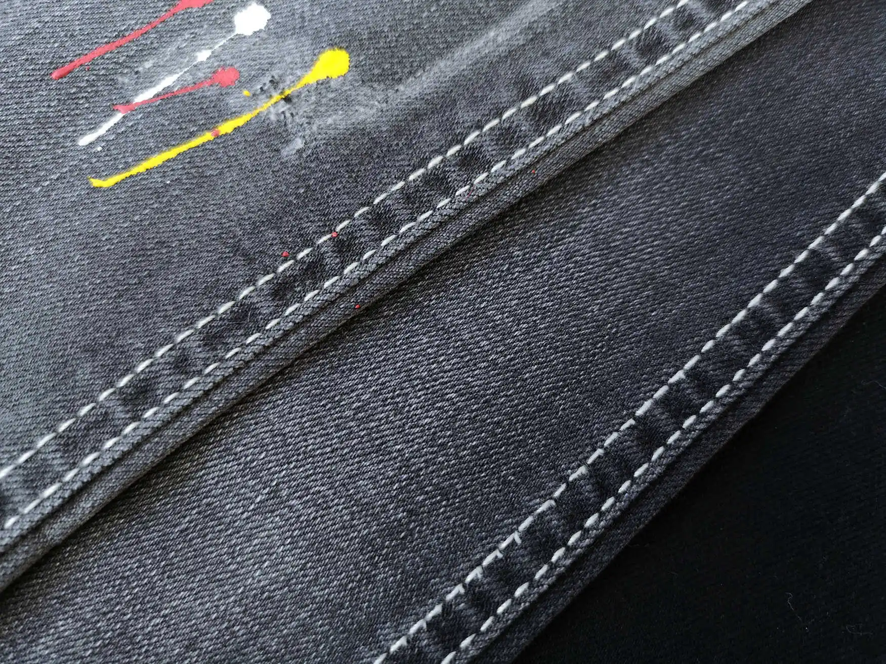 F8232 Hot sale super stretch cotton lycra denim fabric for lady women jeans