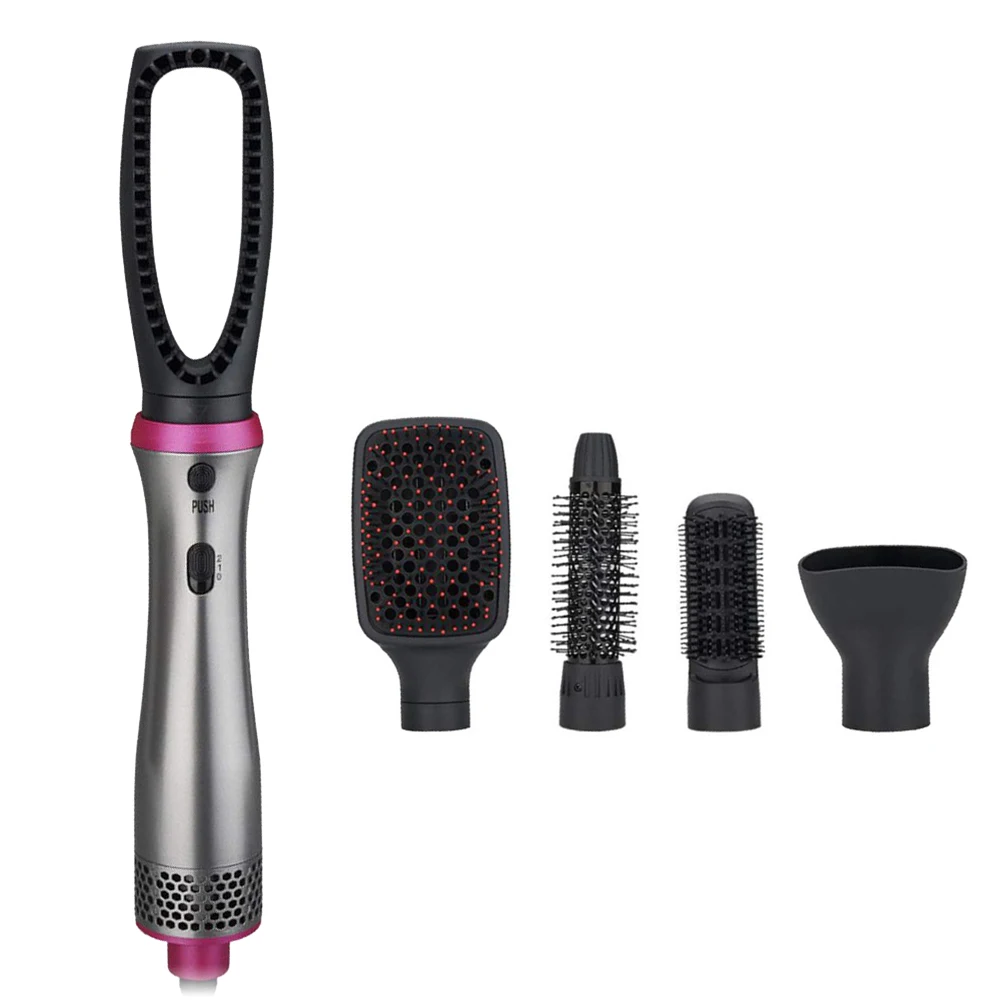 Multifunctional Hair Dryer 5 in 1 Blow Dryer Professional Hairdryer Hair Style Tools with Air Nozzle Hair Dryer Curly Brush
