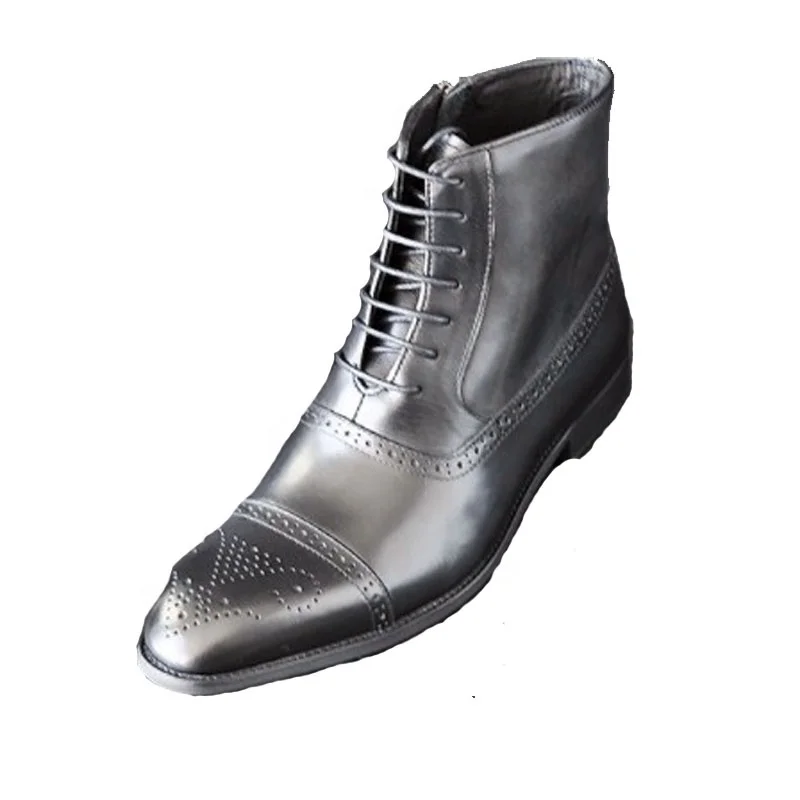 
dropshipping England style men ankle boots light weight outdoor winter boots lace up anti slip martin boots leather men shoes 