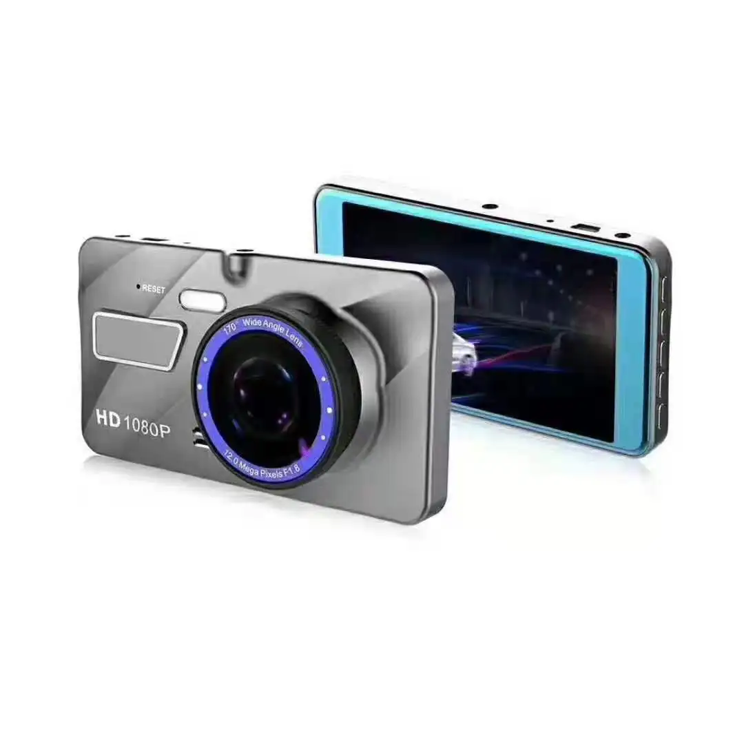 4 inch Car DVR Dash Camera Dual Lens Full HD 1080P G-Sensor Dashcam Video Loop Recording 170 Degree Night Vision