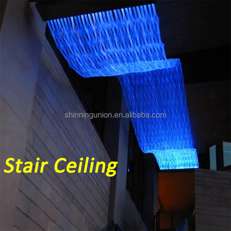 Fiber Optic Ceiling Lights Star Kit Twinkle for Trees Arts - Fiber Optical Netting Kits LED Fiber Optic Mesh - Fabric for Sewing
