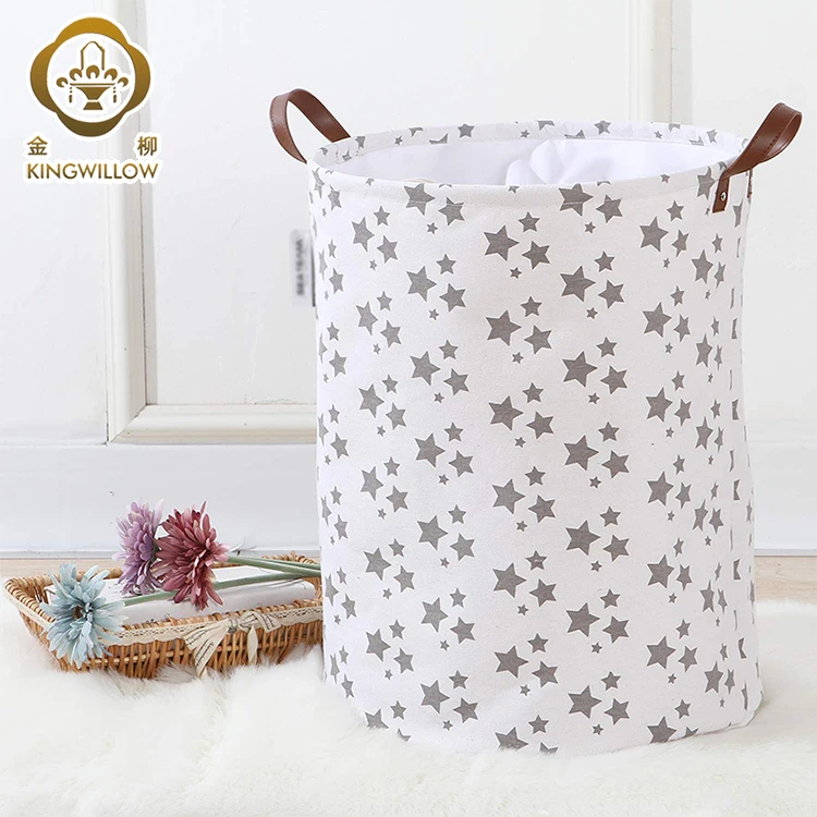 China supplier wholesale customized handmade round folding laundry basket, collapsible storage baskets,burlap basket
