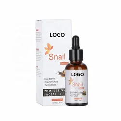 Private Label OEM 100% Natural Green Tea Beauty Snail Repair Brightening Face Skin Care Serum