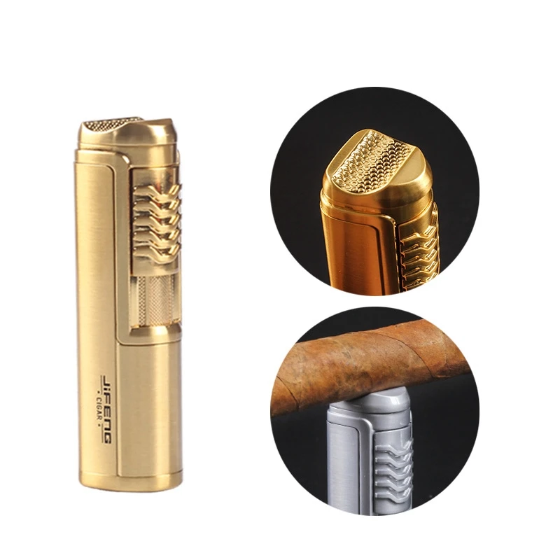 3 in 1 Metal Cigar Ashtray With Punch Tool Ash Slot Single Cigar Holder Lighter Ash Tray Outside Travel Ashtray for Men Gift