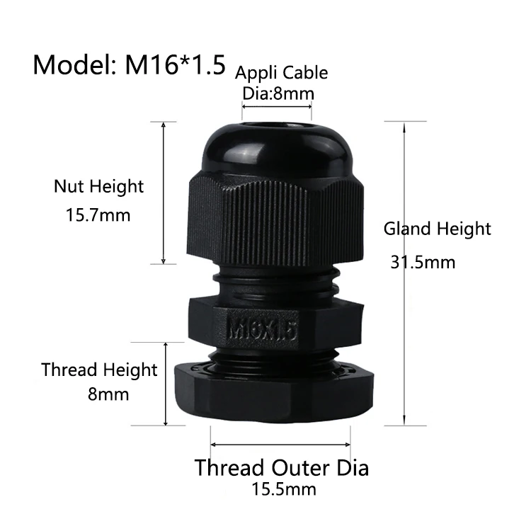 Пластиковые кабельные ЖЕЛЕЗЫ, кабельная втулка, водонепроницаемые регулируемые соединения, протекторы для проводов M16, электрическая втулка