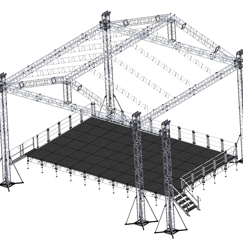 Stage music event concert high roof construction aluminum alloy truss