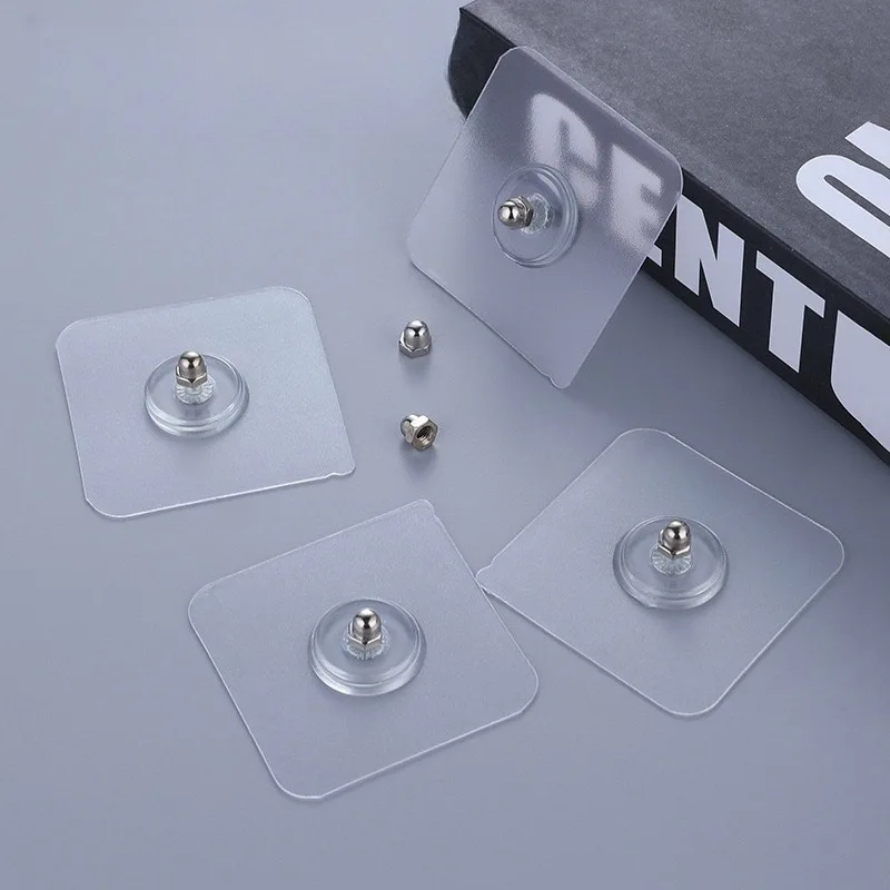60mm Heavy Duty Sticky Hooks Seamless Reusable Hook for Bathroom Shower