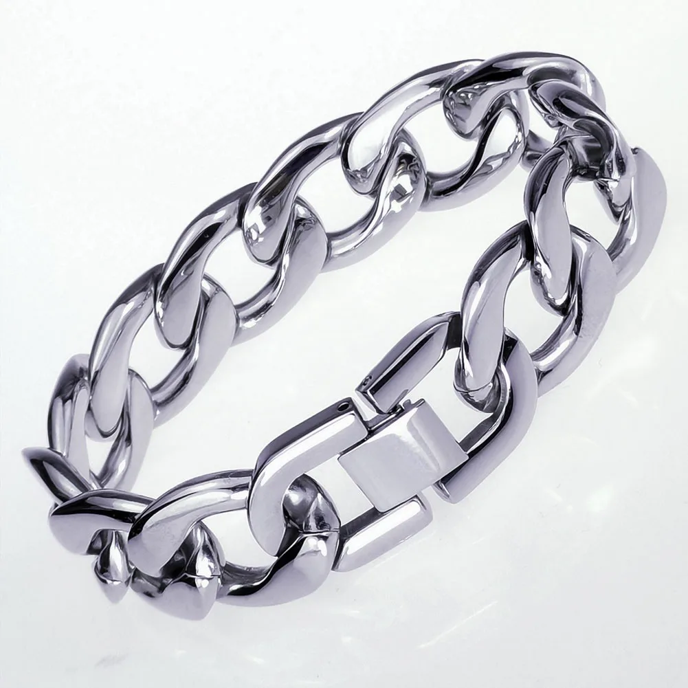 
Ahappy 11mm 16mm Wholesale Luxury Bracelets Bangles Bling Bracelet jewelry Miami Cuban Bracelet Men For Amazon Wish jewelry 