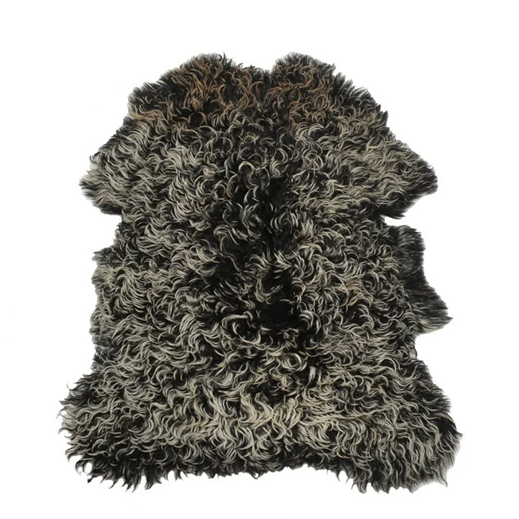 Wholesale Supply Fluffy Curly Kalgan Tuscan Sheepskin Persian Icelandic Tigrado Shearling Sheepskin for Garment