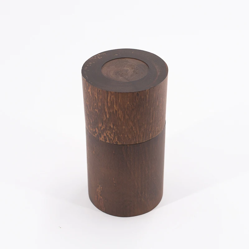 Custom Round Shape Wooden Storage Box With Lids