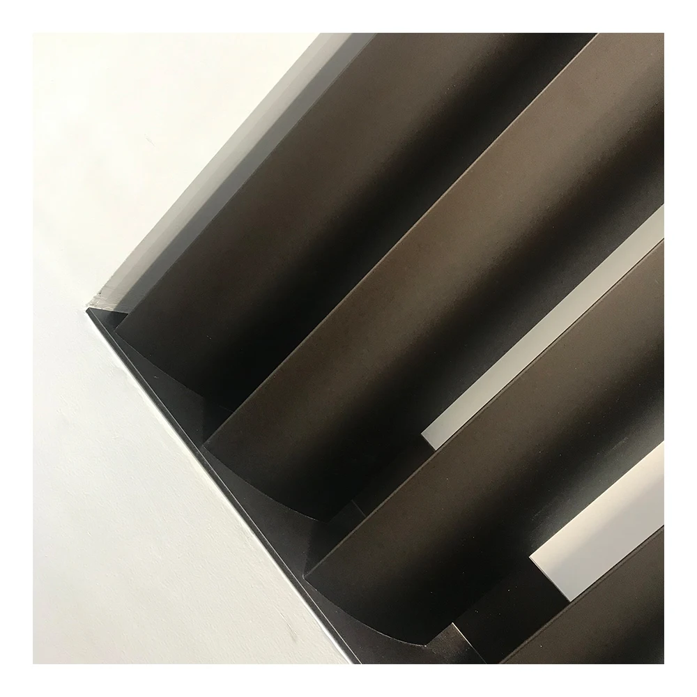 Алюминиевые полосатые жалюзи для фасада нового дизайна