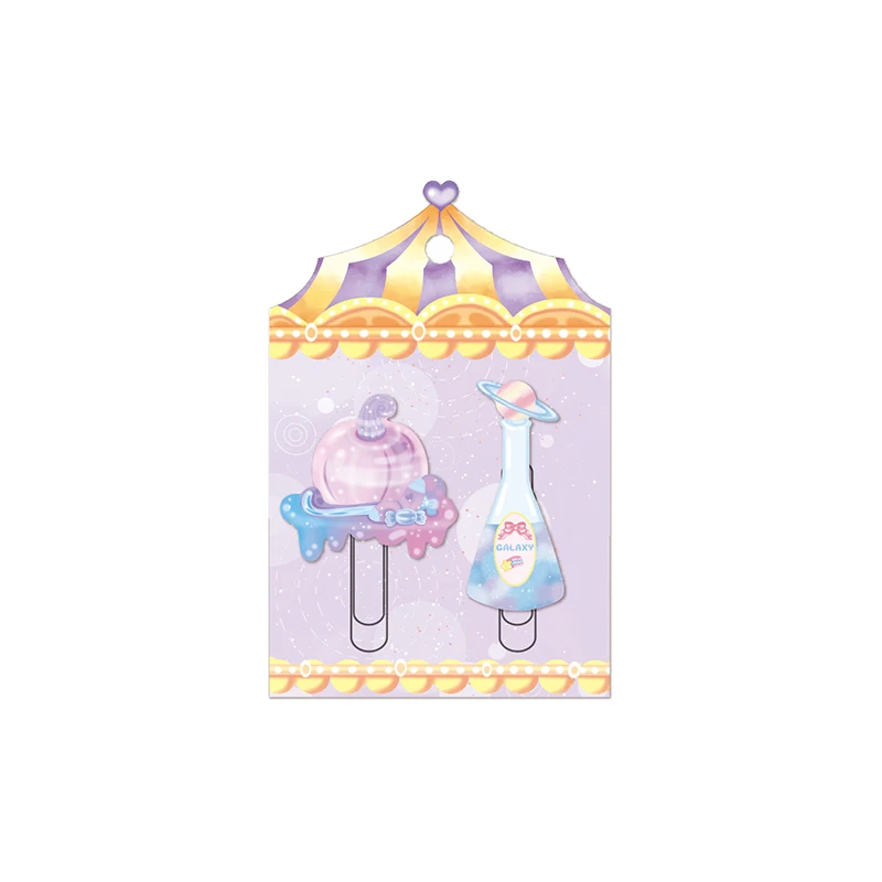 Nekoni Kawaii Канцтовары ПВХ закладка для чтения подарки бумажные зажимы модные скрепки офиса канцелярские