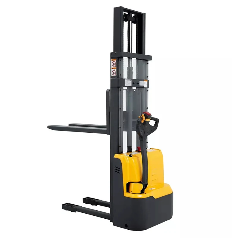 Xilin walking drive electric forklift 1.2 1.5 ton montacargas small forklift portable full electric stacker