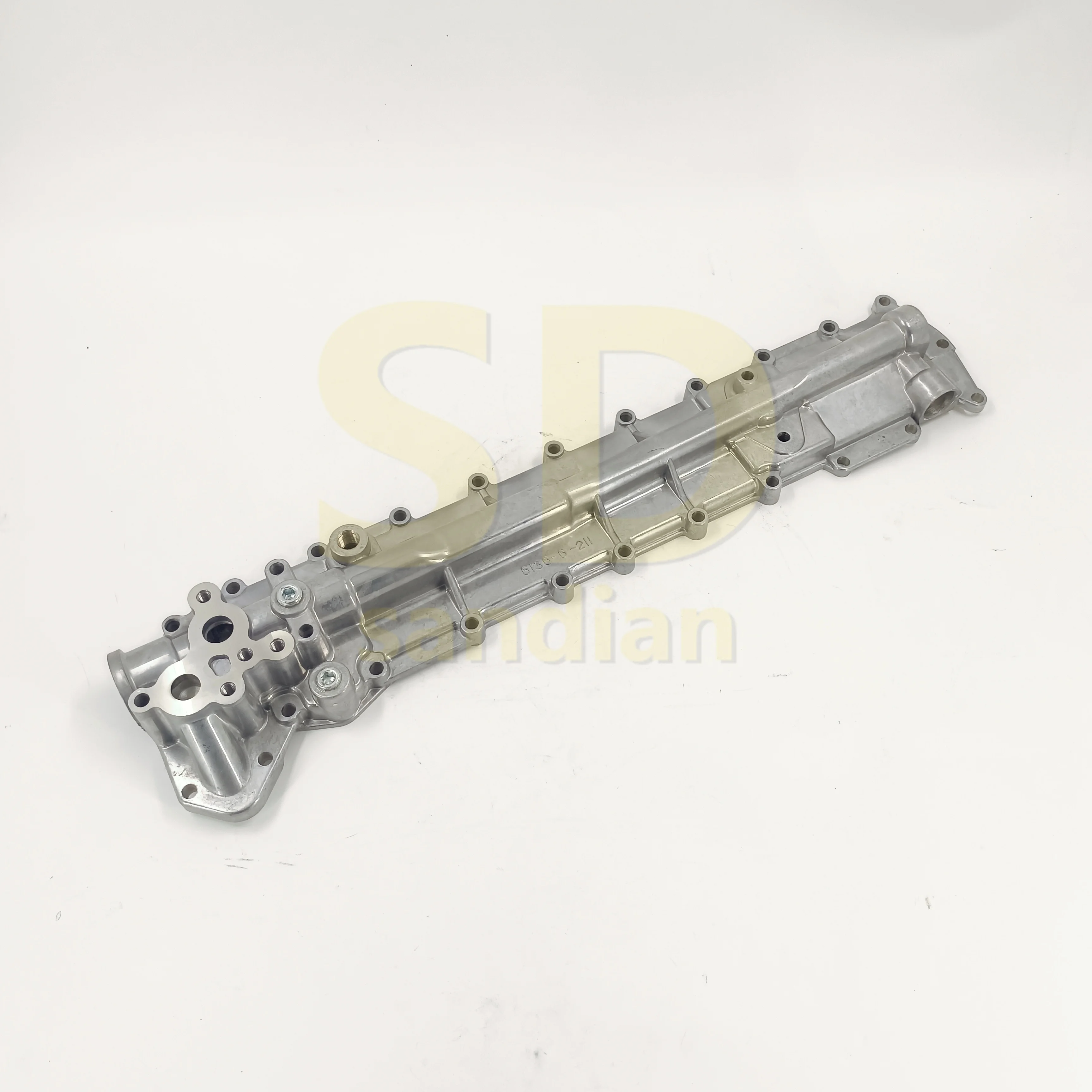 Excavator parts Oil cooler cover Komatsu 6136-61-2110 6D105 PC