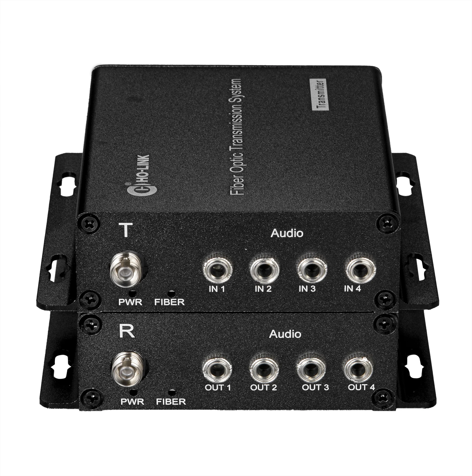 Broadcast Grade 4 CH Audio Multiplex Fiber Converter