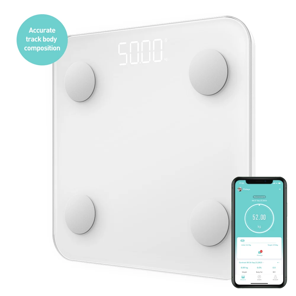 Welland New Smart Body Fat Scales Weight Personal Smart Body Scale