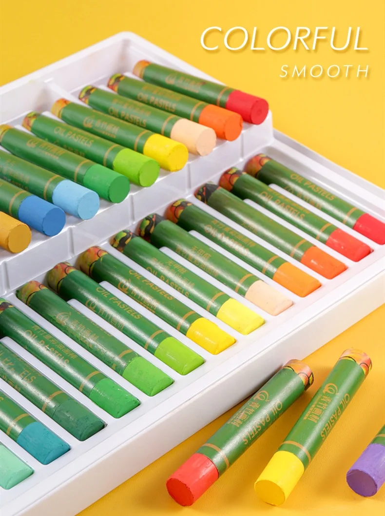 Silky Multicolour Wax Crayon Washable Oil Pastel For Kids