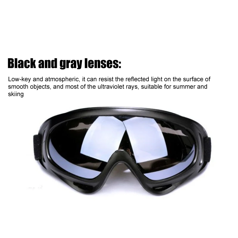  Motorcycle Adjustable Elastic Sport Blinkers Ski Set Sports Snowboarding Cycling Helmet Polarized