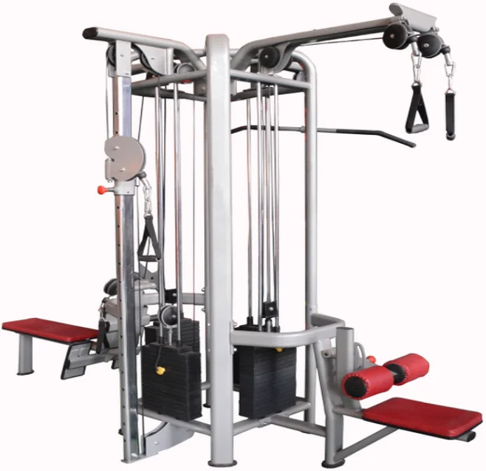 Commercial fitness equipment pin loaded strength machine Multi Jungle Functional Training 4 Station multi fitness station