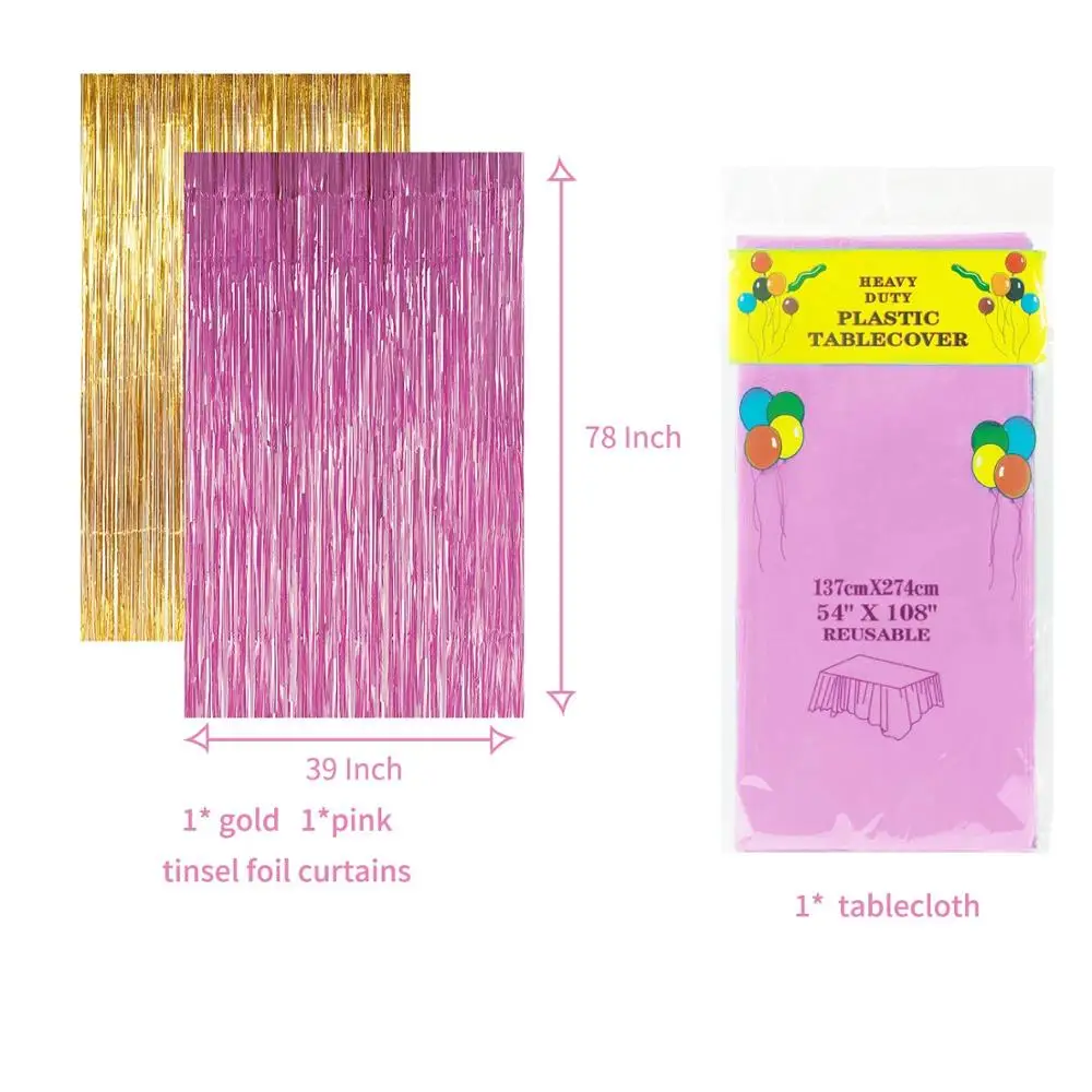 Baby Shower Decorations For Girl Pink and Gold Baby Shower gift in high quality