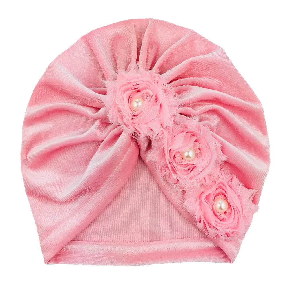 Wholesale big bow knot waffle fabric baby turban headband for mother and me baby fall hats hair accessories