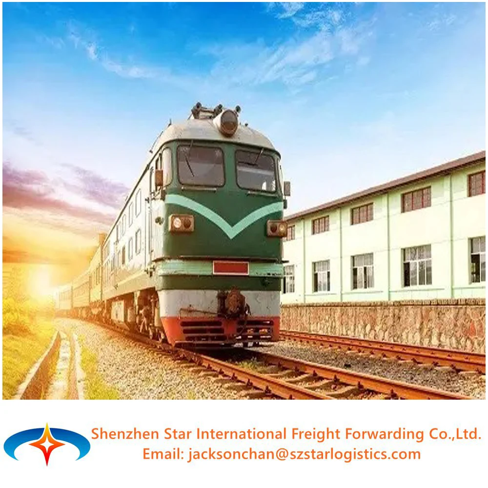 Cheapest freight forwarder door to door transport by rail by train from China to Bulgaria Lithuania Latvia Finland Austria.