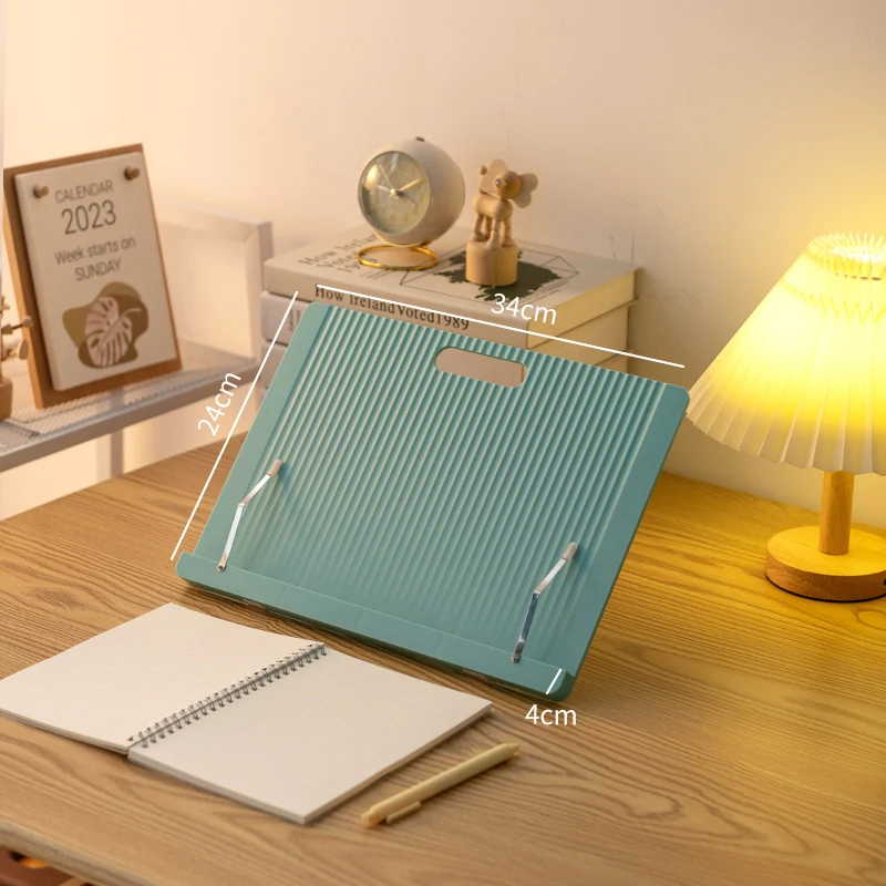 Plastic Book Stand Adjustable Angle Reading Rest Holder Cookbook Foldable Tablet Rest Textbooks Adjustable Book Stand