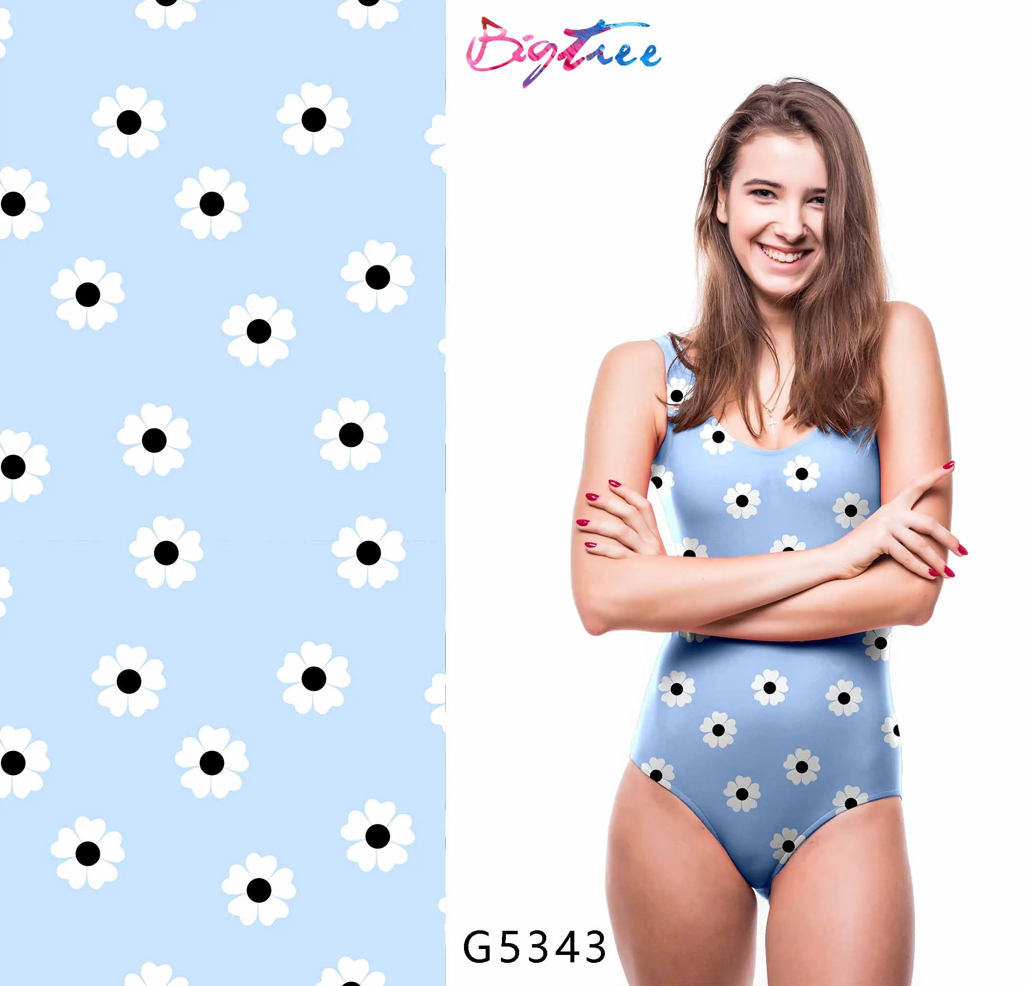 
Горячая продажа бикини цифровой печатный Купальник Ткань трикотажная 87% полиэстер 13% спандекс ткань 