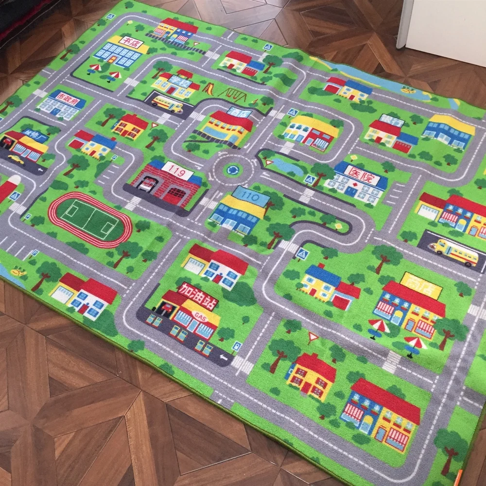 
Custom design printable children baby floor playing mat carpet kids rugs 