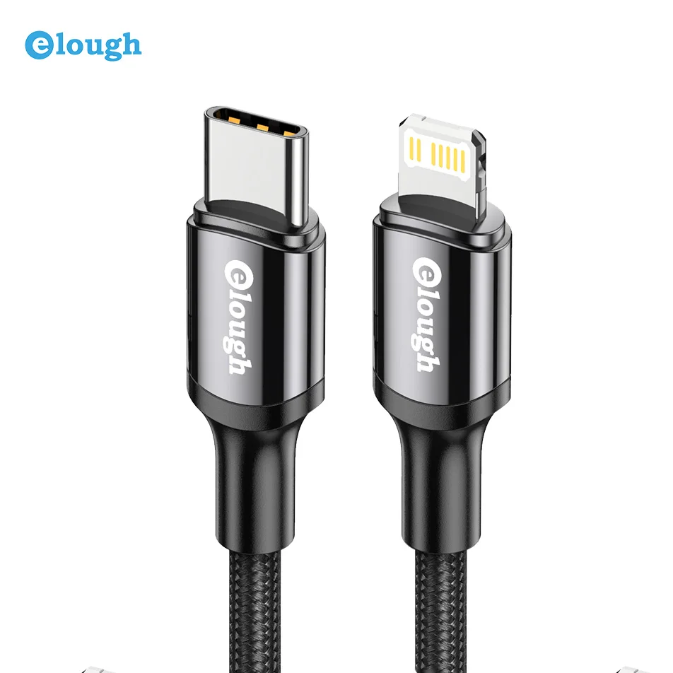 Wholesale Price Nylon Braided 20w 2.4A Type C to Iphone Fast Charging PD Data Cable for Iphone12 13 12 Pro Max