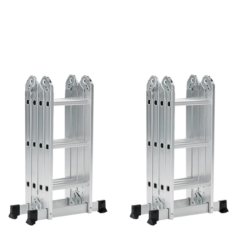 Folding multipurpose ladder factory price extension ladder high quality telescopic step stair 4x3