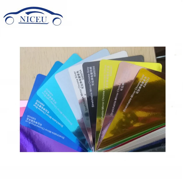 1.52m*30 m Car Decoration Sticker chrome vinyl wrap with good reflecting rate