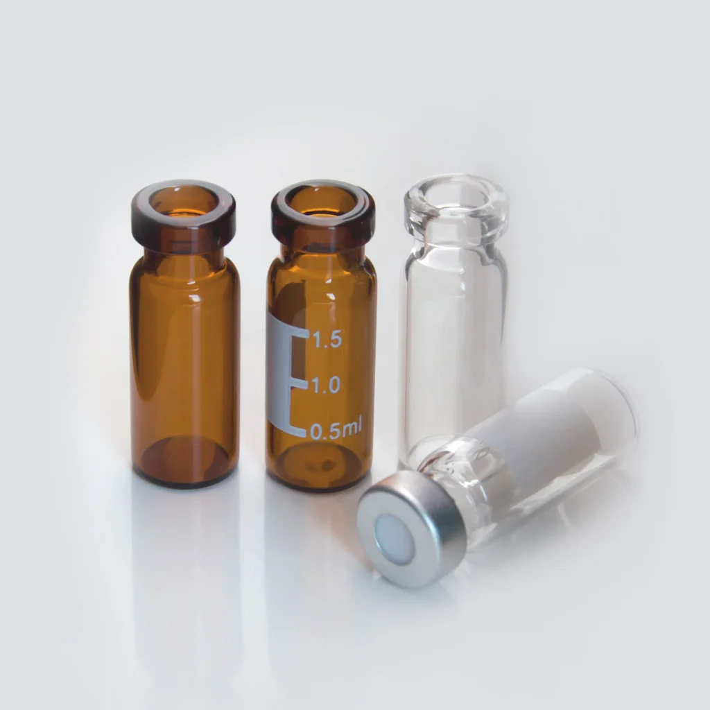 Aijiren factory direct sale 2ml hplc vials 11mm Crimp Amber liquid medicine Vials for Sale