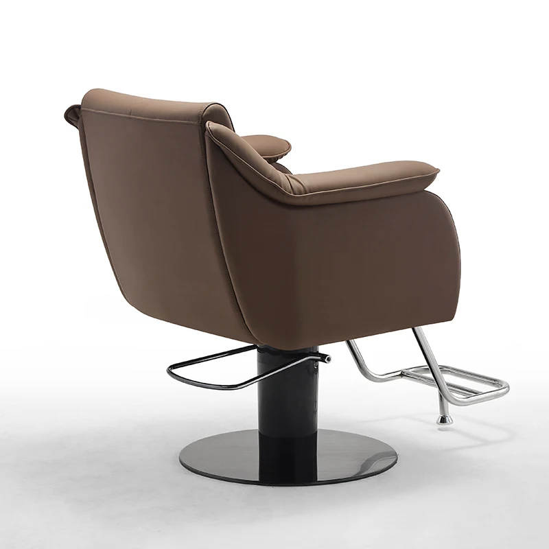 Reclining salon styling chairs white  barber chair vintage hairdressing chair frame shampoo unit