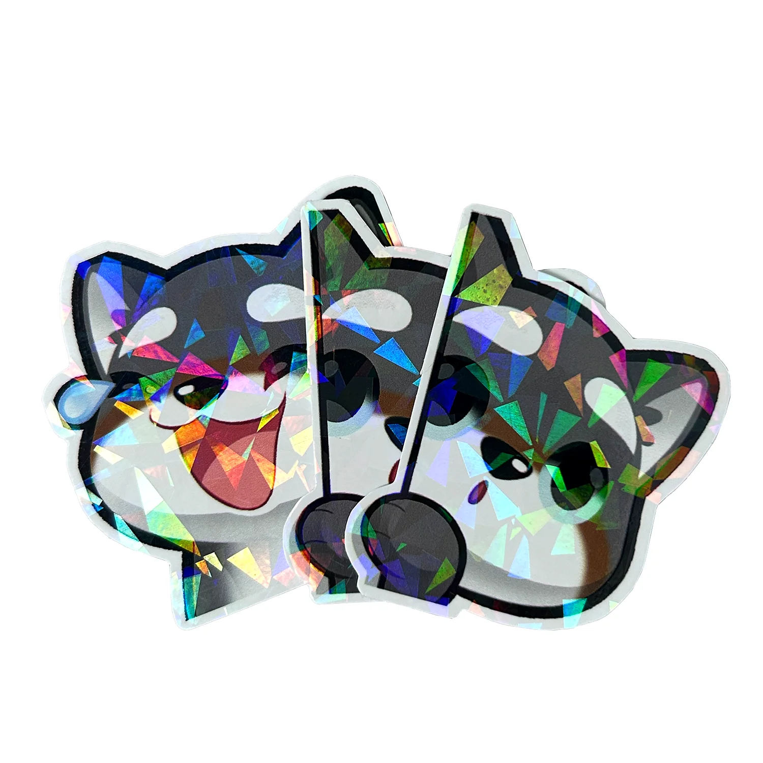 UV Decal Stickers Custom Glossy Die Cut UV Hologramphic Transparent Kawaii Stickers Sheet Anime Label Die Cut Stickers