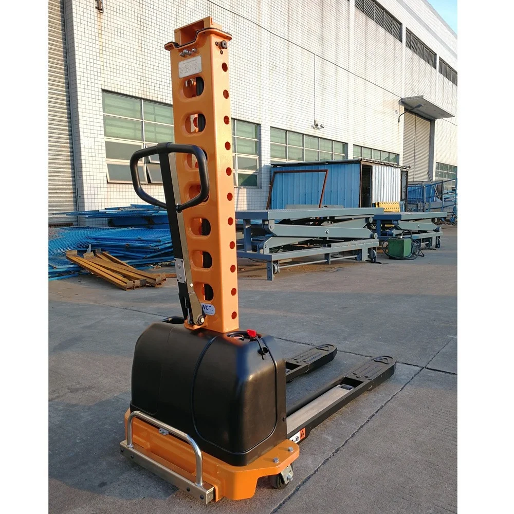 Hot Sale 500kg Forklift Sinolift Semi Electric Movable Pallet Stacker Self Load