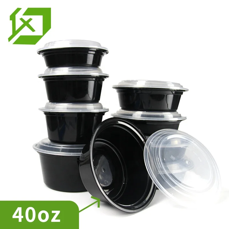 360/500/750/1000/1200/1250/1500ML multi capacity container plastic disposable soup bowl