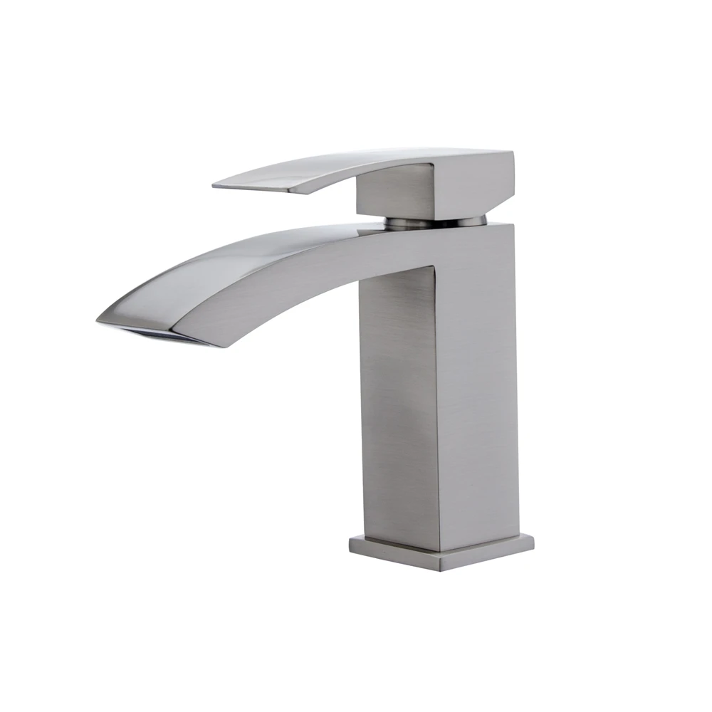 Tall Gold Basin Faucet Luxurious Single Lever  Brushed Gold Bathroom Wash Basin Faucet Brass Tall Basin Mixer