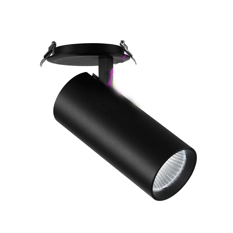 high lumen bridgelux cob lamp 3wire cylinder surface ceiling mounted 10w led track spotlight
