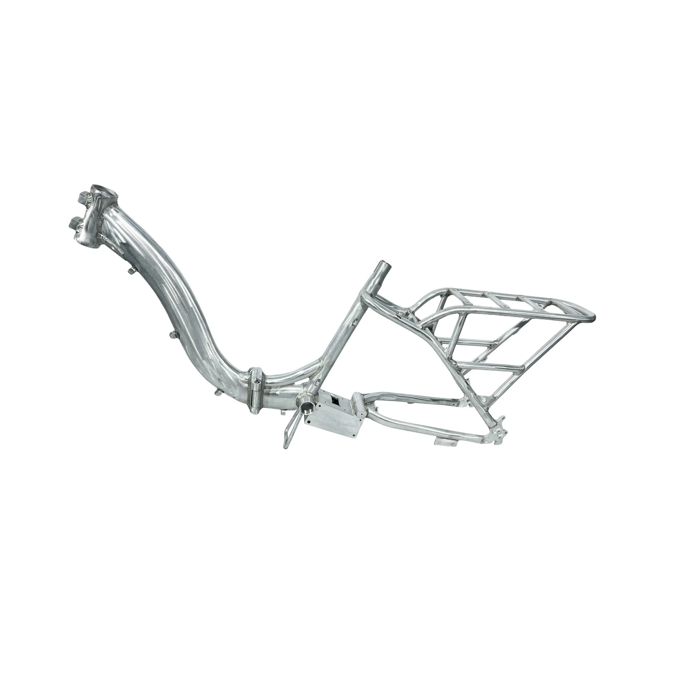 Customized Logo Comfortable Ride Firm Aluminum Alloy 6061 Bicycle Frame with Rack Electric Bike Frame
