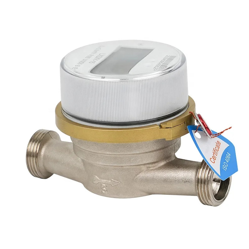 Digital remote single jet class c amr lorawan water meter dn15 brass