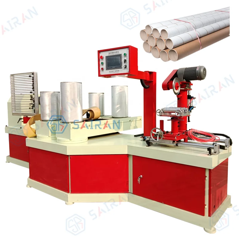 Fast speed spiral automatic board core kraft tube pipe paper carton machine