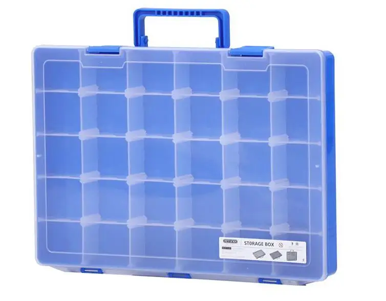 Adjustable Compartment Plastic Storage Box Jewelry Bead Screw Tool Holder Case Transparent Container storage bins with lids