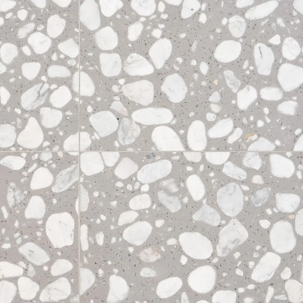 factory wholesale hot selling artificial marble stone grey white terrazzo flooring tiles