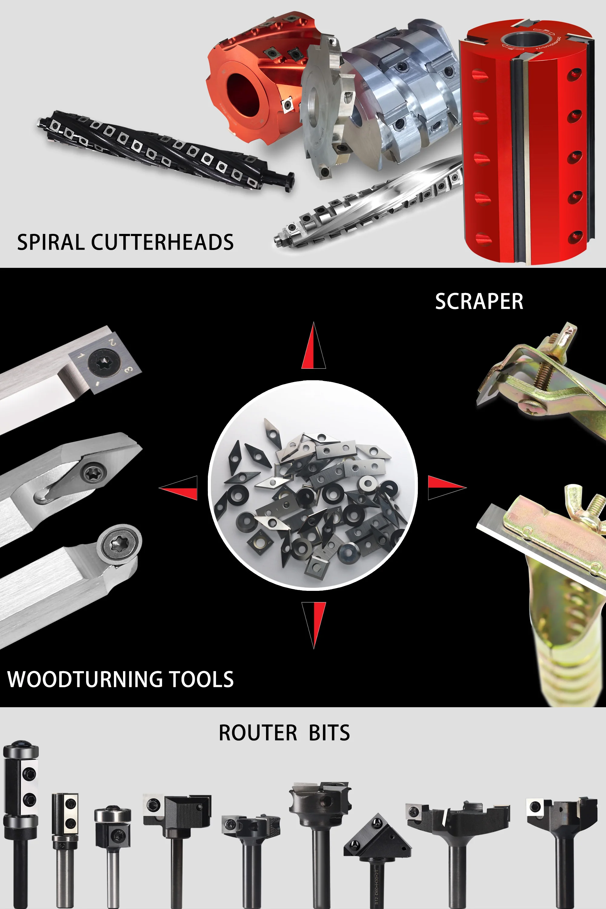 Hiizug 7.5x12x1.5mm Reversible Tungsten Knives 7.5mm Square Carbide Inserts Woodworking Carbide Insert Cutting Tools