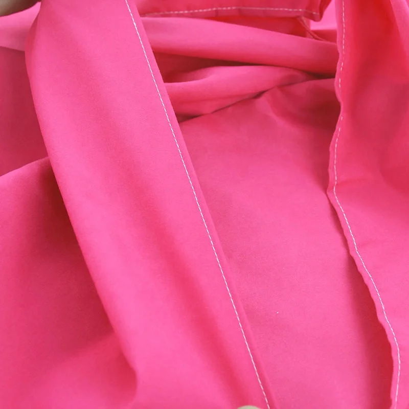 Cheap 100% Polyester Solid Color White Hot Pink Spa Flat Sheet Massage Sheet With Hole